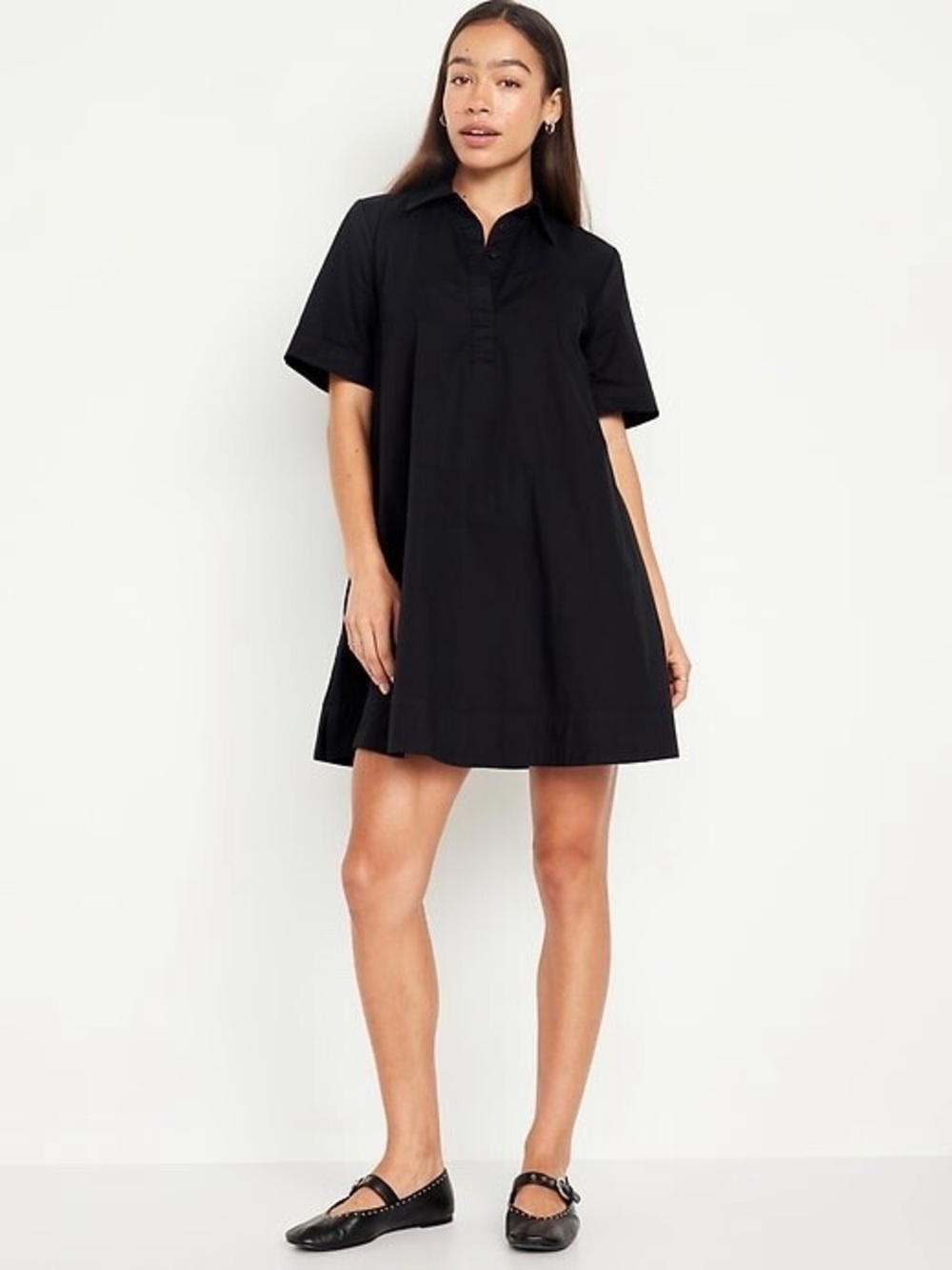 Old Navy Black Shirt Dress